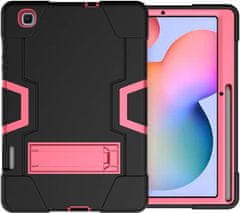 Nikcorp Izdržljiva zaštitna maska za iPad Pro 12.9" (2018-2021) s postoljem, otporna na udarce, roza