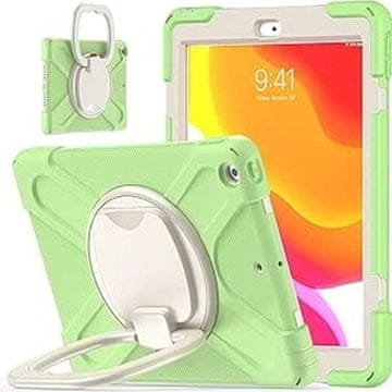 Nikcorp Oklopna zaštitna maska za iPad 10.2" (2019-2021) s rotirajućim postoljem od 360°, zelena