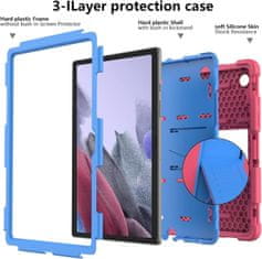 Nikcorp Izdržljiva zaštitna maska za Samsung Galaxy Tab A7 10.4" s ugrađenim postoljem, otporna na udarce, roza