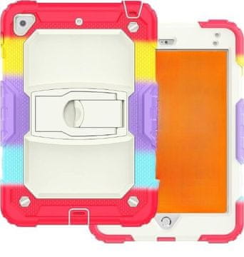 Nikcorp Zaštitna maska za iPad 10.2 (2019/20/21) s naramenicom i stalkom, otporna na udarce, višebojna