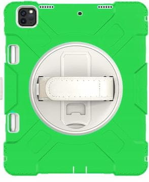 Nikcorp Robusna zaštitna maska za iPad Air 5/4, rotirajući stalak 360°, držač za olovku, zelena
