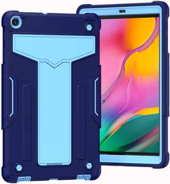 Nikcorp Oklopna maska za Samsung Galaxy Tab A 10.1" s postoljem, robusna trodijelna zaštitna futrola za tablet, plava