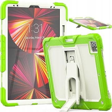 Nikcorp Zaštitna maska za iPad Pro 12.9" s postoljem, držačem za olovku i naramenicom, otporna na udarce, zelena
