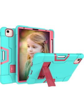 Nikcorp Oklopna maska za iPad Air 4/5/Pro 11” sa stalkom i držačem za olovku, silikonska zaštitna futrola, mint