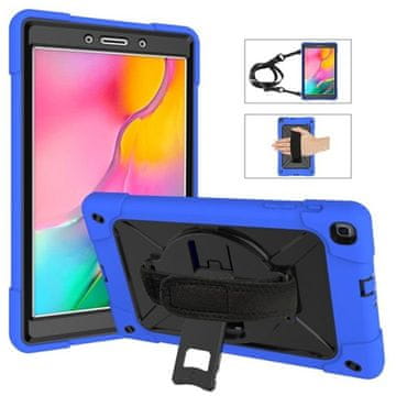 Nikcorp Robusna zaštitna maska za Samsung Galaxy Tab A 8.0 sa stalkom i naramenicom | Plava