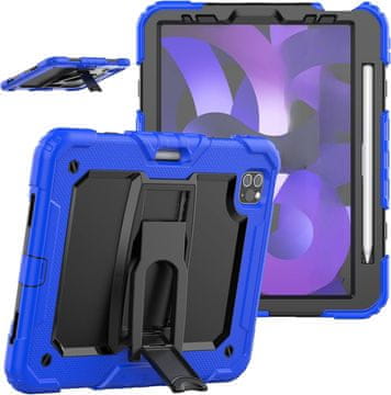 Nikcorp Zaštitna maska za iPad Air 5/4 i Pro 11 s postoljem, držačem za olovku i naramenicom, otporna na udarce, plava