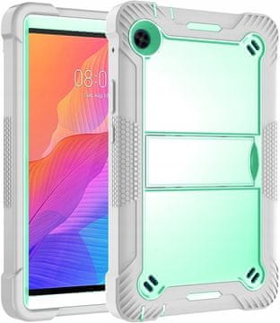 Nikcorp Robusna zaštitna maska za Huawei MatePad T8 8.0 s postoljem i naramenicom, otporna na udarce, crna