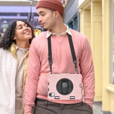 Nikcorp Izdržljiva zaštitna maska za iPad Mini 6 8.3" s rotirajućim stalkom i držačem za olovku, roza