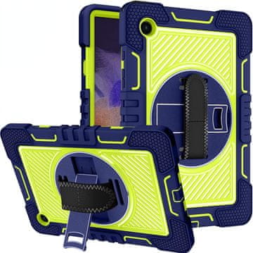 Nikcorp Zaštitna maska za Samsung Galaxy Tab A 8.4 s rotirajućim stalkom, držačem za ruku i naramenicom, zelena