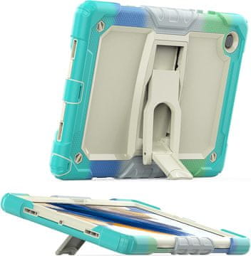 Nikcorp Oklopna torbica za Samsung Galaxy Tab A8 10.5" s ugrađenim postoljem, trodijelna zaštitna maska, zelena