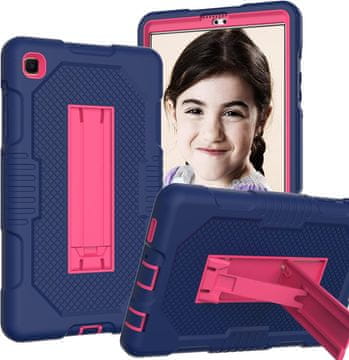 Nikcorp Oklopna maska sa stalkom za Samsung Galaxy Tab A7 Lite 8.7", trodijelna zaštitna futrola, tamnoplava