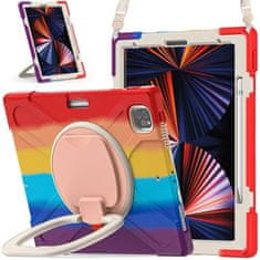Nikcorp Izdržljiva zaštitna maska za iPad Pro 11/Air 5/4 s rotirajućim stalkom od 360°, držačem za ruku i naramenicom