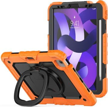 Nikcorp Robusna zaštitna maska za iPad Pro 11" (2021/2020/2018) s rotirajućim stalkom od 360° i držačem za olovku, narančasta