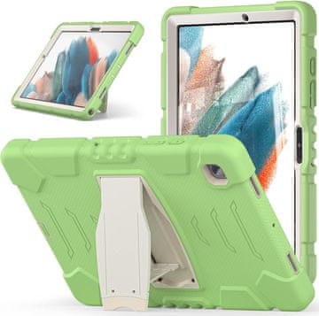 Nikcorp Oklopna torbica za Samsung Galaxy Tab A8 10.5" s postoljem, trodijelna zaštitna maska otporna na udarce, zelena