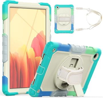 Nikcorp Zaštitna maska za Samsung Galaxy Tab A 8.0" s rotirajućim stalkom i naramenicom, zelena, otporna na udarce