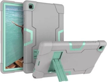 Nikcorp Oklopna maska za Samsung Galaxy Tab A 10.1" sa stalkom i držačem za olovku, trodijelna zaštitna futrola, siva