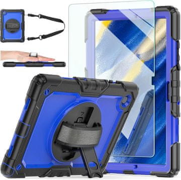 Nikcorp Robusna zaštitna maska za iPad Air 3/Pro 10.5" s rotirajućim stalkom i naramenicom, plava