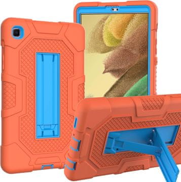 Nikcorp Oklopna torbica za Samsung Galaxy Tab A7 Lite 8.7" s postoljem, trodijelna zaštitna maska za tablet, narančasta