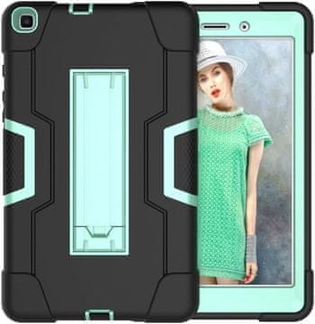 Nikcorp Oklopna maska sa stalkom za Samsung Tab A7 Lite 8.7", trodijelna zaštitna futrola za tablet, crna