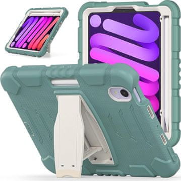 Nikcorp Oklopna maska za iPad Pro 11" s postoljem i držačem za olovku, silikonska zaštitna futrola, zelena