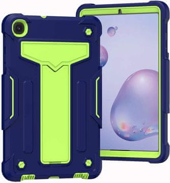 Nikcorp Oklopna zaštitna maska sa stalkom za Samsung Galaxy Tab A 8.4”, trodijelna hibridna futrola otporna na udarce, zelena