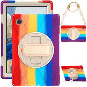 Nikcorp Robusna zaštitna maska za iPad Mini 5/4 s rotirajućim stalkom, držačem za ruku i naramenicom, višebojna