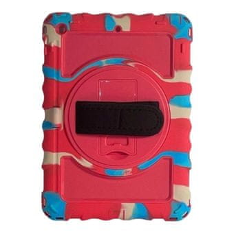 Nikcorp Oklopna zaštitna maska sa stalkom za iPad 10.2 (2019/2020), elegantna futrola s funkcijom buđenja i spavanja, roza