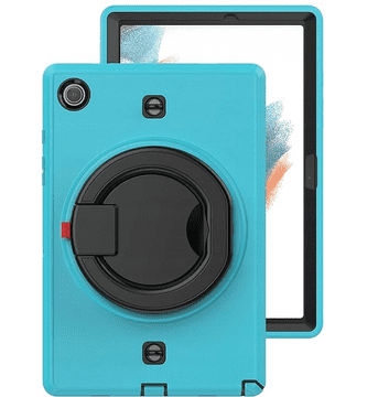 Nikcorp Oklopna maska za Samsung Galaxy Tab A8 10.5" 2022 s rotirajućim stalkom i držačem za ruku, plava