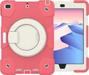 Nikcorp Zaštitna maska za iPad Mini 6 8.3" s rotirajućim stalkom, držačem za ruku i naramenicom, otporna na udarce, roza