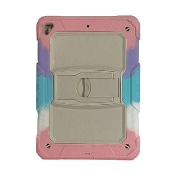 Nikcorp Oklopna preklopna maska sa stalkom za iPad 9.7 (2017/2018) | Šarena maskica s postoljem za tablet, dugine boje