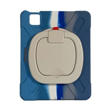 Nikcorp Oklopna torbica s rotirajućim postoljem za iPad Air 4/5 10.9, plava, s držačem za olovku, zaštitna maska