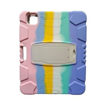 Nikcorp Oklopna zaštitna maska sa stalkom za Samsung Galaxy Tab S6 Lite 2020/22 P610/P613, dugine boje