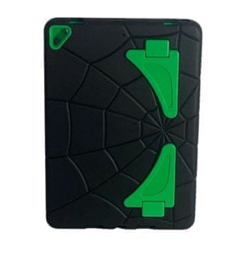 Nikcorp Preklopna futrola sa stalkom za iPad 10.2 (2019/2020/2021), zaštitna maska s uzorkom paukove mreže, crna