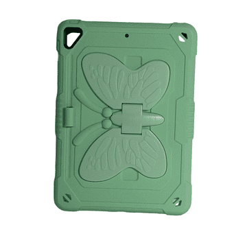 Nikcorp Zelena preklopna torbica s postoljem za iPad Pro/Air 2 9.7", elegantna zaštitna maska s motivom leptira