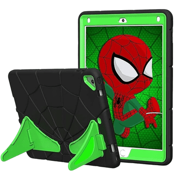 Nikcorp Silikonska zaštitna maska za iPad 5/6 9.7" s postoljem i držačem za olovku, crna