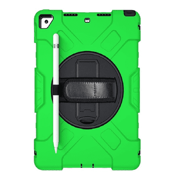 Nikcorp Okretna zaštitna maska za iPad Mini 6 (2021) s postoljem i držačem za olovku, otporna na udarce, zelena