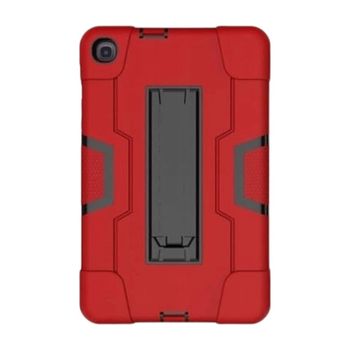 Nikcorp Oklopna maska sa stalkom za Samsung Galaxy Tab A 8.4 2020, crvena, izdržljiva zaštitna futrola s postoljem