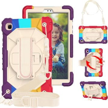 Nikcorp Zaštitna maska za Samsung Galaxy Tab A 8.0" s rotirajućim stalkom, držačem za ruku i naramenicom, otporna na udarce