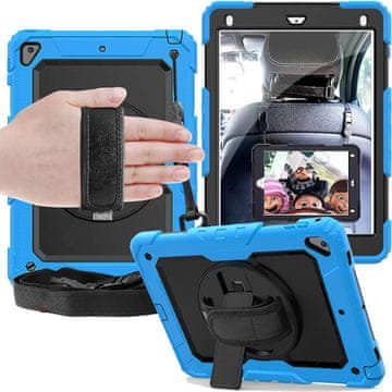 Nikcorp Robusna zaštitna maska za iPad Air 3/Pro 10.5 s rotirajućim stalkom i naramenicom, plava