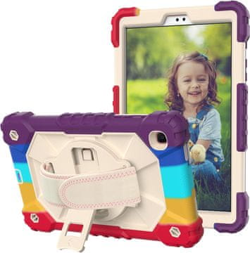 Nikcorp Zaštitna maska za Samsung Galaxy Tab A7 Lite 8.7" s rotirajućim stalkom, ručkom i naramenicom, višebojna