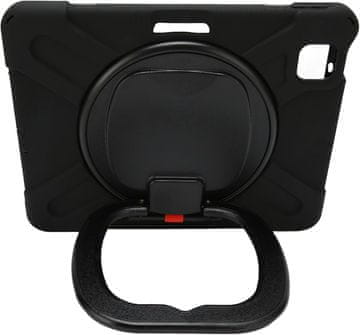 Nikcorp Robusna zaštitna maska za iPad 9/8/7 10.2" s okretnim stalkom od 360° i držačem za olovku, crna