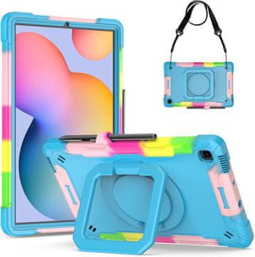 Nikcorp Zaštitna maska za iPad Mini 6 8.3" s rotirajućim stalkom, ručkom i naramenicom, otporna na udarce, višebojna