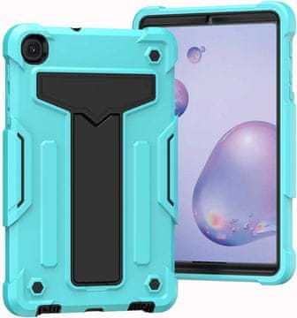 Nikcorp Oklopna maska za Samsung Galaxy Tab A 8.4" s ugrađenim stalkom, trodijelna zaštitna futrola otporna na udarce, mint