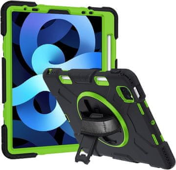 Nikcorp Robusna zaštitna maska za iPad Pro 11 s okretnim stalkom od 360°, držačem za olovku i ručkom, crna