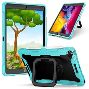 Nikcorp Robusna zaštitna maska za iPad Air 5/4 10.9" i Pro 11 sa stalkom, ručkom i naramenicom, mint zelena
