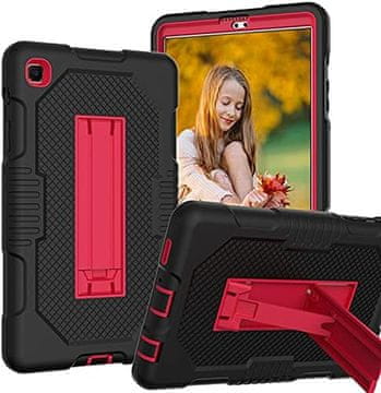 Nikcorp Oklopna maska sa stalkom za Samsung Galaxy Tab A 8.4", trodijelna zaštitna futrola za tablet, crna