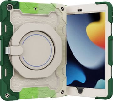 Nikcorp Robusna zaštitna maska za iPad Pro 11 (2018-2021), okretni stalak 360°, držač za olovku, zelena