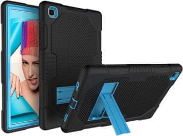 Nikcorp Oklopna maska za Samsung Galaxy Tab A7 10.4" s ugrađenim stalkom, trodijelna zaštitna futrola, crna