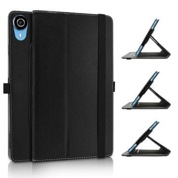 Nikcorp Okretna futrola za tablet Teclast P25T 10", 360° rotacija, stalak i zaštita, umjetna koža, crna