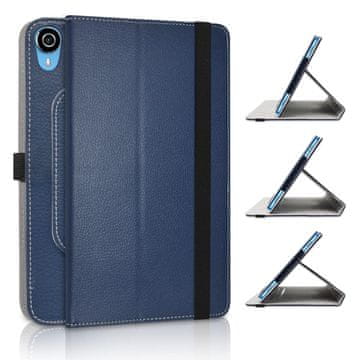 Nikcorp Okretna preklopna torbica za tablet Teclast P25T 10", 360° rotacija i stalak, tamnoplava futrola od umjetne kože